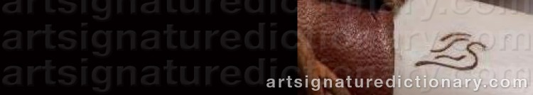 Authentic signature by Lennart (Sami Artist) SAMELIN on Other artwork