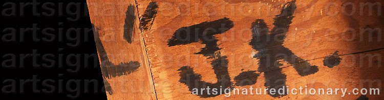 Authentic signature by James KARPOWICZ on artwork
