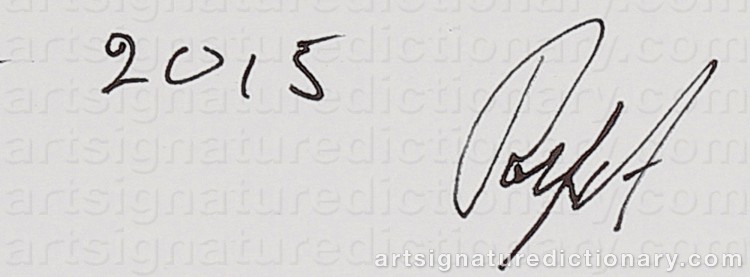 Authentic signature by Rolf ADLERCREUTZ on Drawing/Graphic/Print artwork