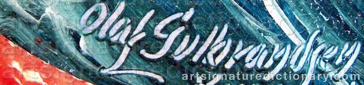 Signature by Olaf GULBRANDSEN