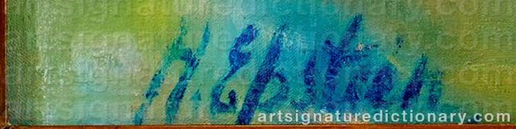 Authentic signature by Henri EPSTEIN on Painting/Watercolour artwork