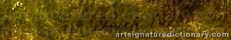 Authentic signature by Joachim FRICH on  artwork