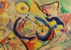 Close-up details showing Wassily KANDINSKY signature forgery characteristics
