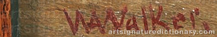 Authentic signature by William Aiken WALKER on Painting/Watercolour artwork