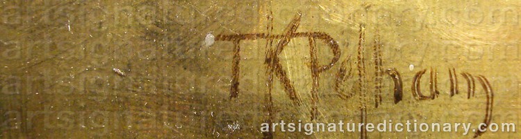 Signature by Thomas Kent PELHAM