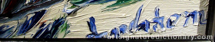 Close-up details showing Bengt LINDSTRÖM signature forgery characteristics