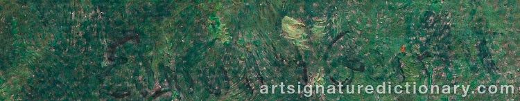 Authentic signature by Edmund Henry GARRETT on  artwork