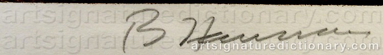 Signature by Bruce NAUMAN