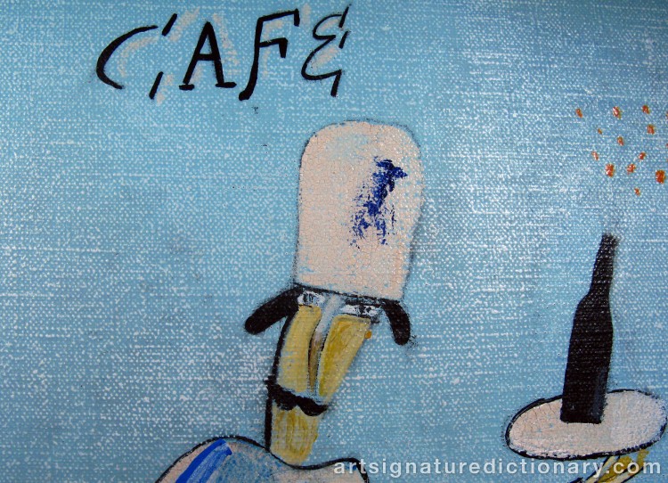 Close-up details showing Madelaine ‘M Pyk’ PYK signature forgery characteristics