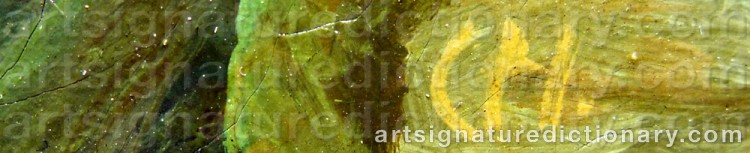 Signature by Carl Peter HALLBERG