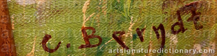 Authentic signature by C. BERNDT on Painting/Watercolour artwork