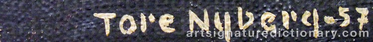 Signature by Tore NYBERG