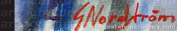Signature by Gunnar NORDSTRÖM