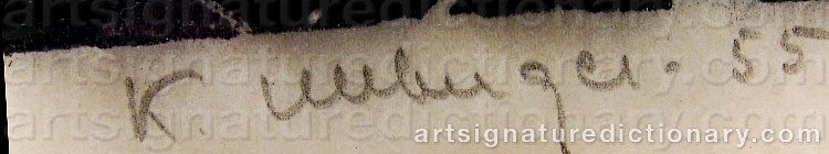 Signature by Kurt ULLBERGER