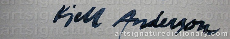 Signature by Kjell ANDERSSON