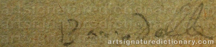 Authentic signature by Emile Antoine BOURDELLE on  artwork