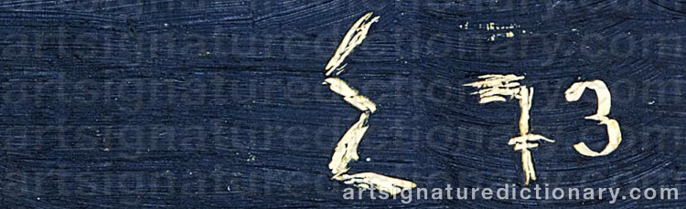 Authentic signature by Elie BORGRAVE on  artwork