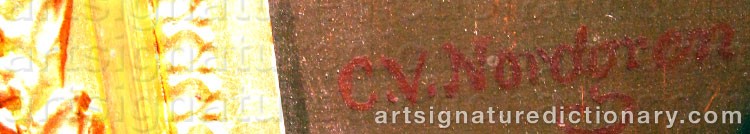 Signature by Carl Wilhelm NORDGREN