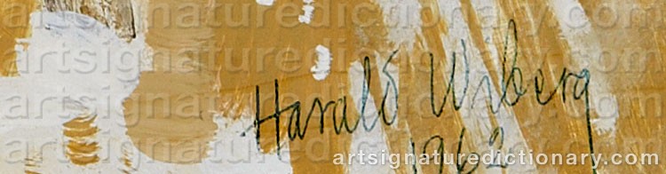 Signature by Harald WIBERG