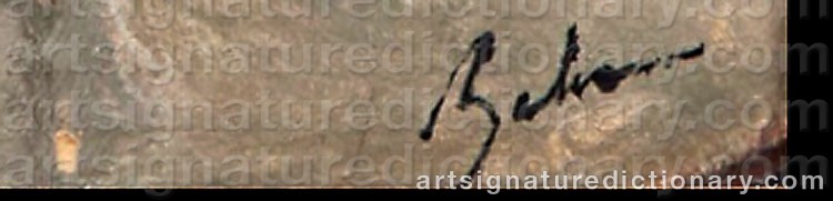 Authentic signature by Corneliu BABA on  artwork