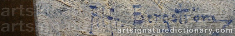 Signature by Alfred BERGSTRÖM