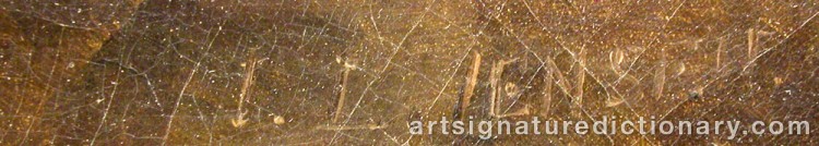 Signature by Johan Laurentz JENSEN