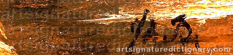 Authentic signature by Fyodor Alexandrovich VASILYEV on  artwork