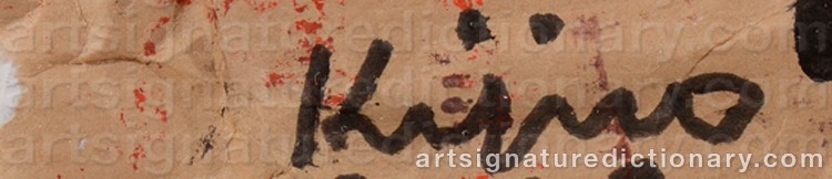 Signature by Ladislas KIJNO