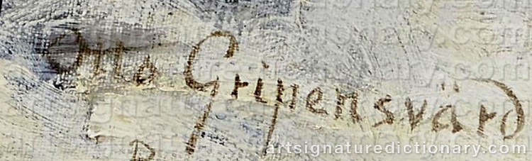 Signature by Otto GRIPENSVÄRD