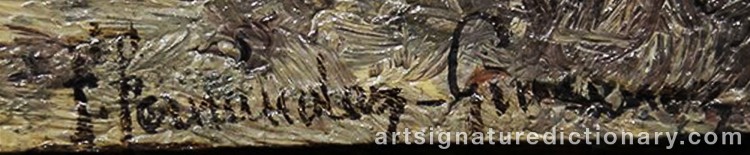 Authentic signature by Federico JIMÉNEZ Y FERNÁNDEZ on Painting/Watercolour artwork