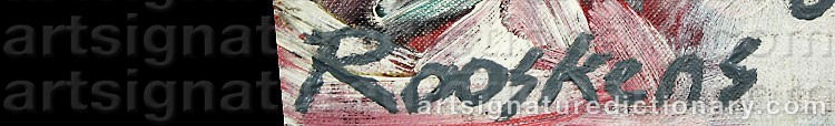 Signature by Anton ROOSKENS
