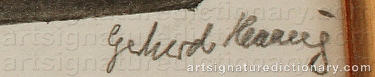 Signature by Gerhard HENNING
