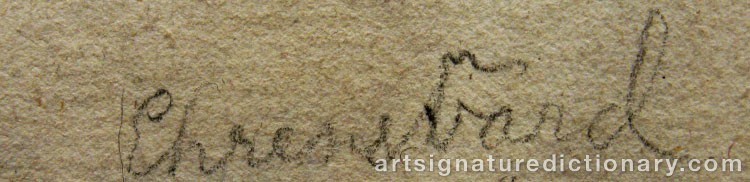 Signature by Carl August EHRENSVÄRD