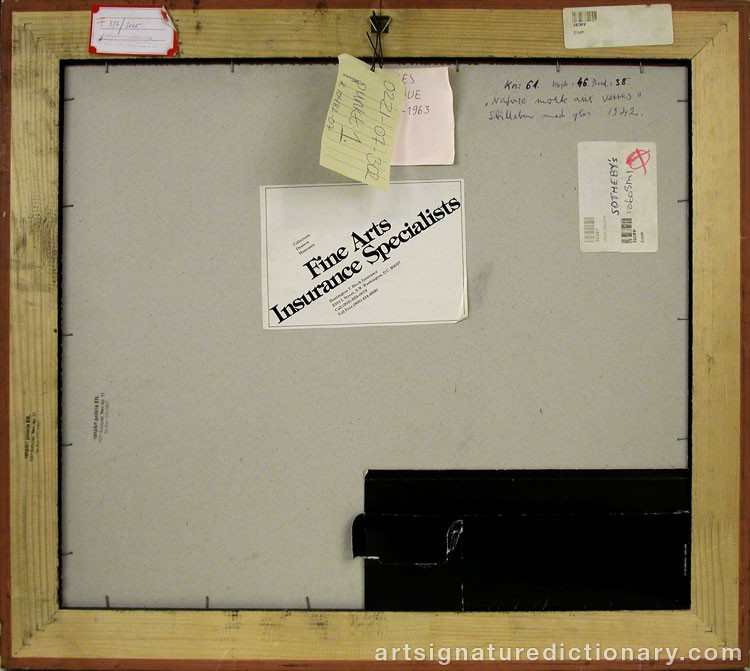 Close-up details showing Georges BRAQUE signature forgery characteristics