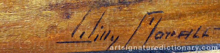Authentic signature by Willy MORALT on artwork