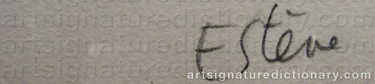 Signature by Maurice ESTEVE