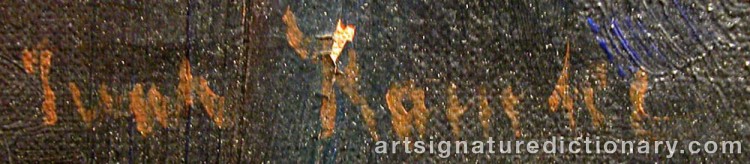Signature by Ivar KAMKE