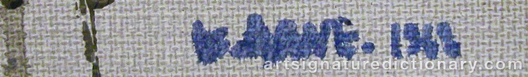 Signature by Gustav ARNE