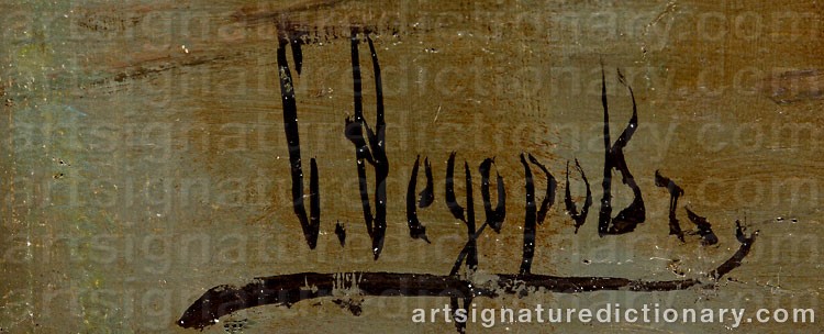 Signature by Semion Fedorovich ‘Fedorov’ FEODOROV