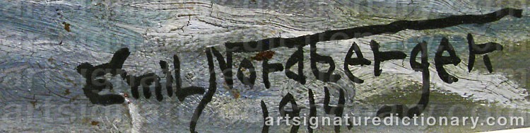 Signature by Emil NORDBERGER