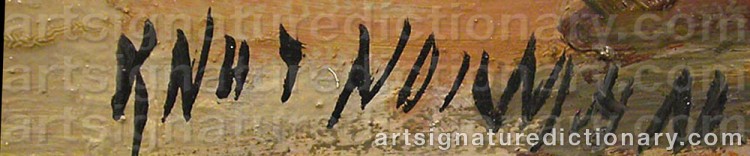 Signature by Knut NORMAN