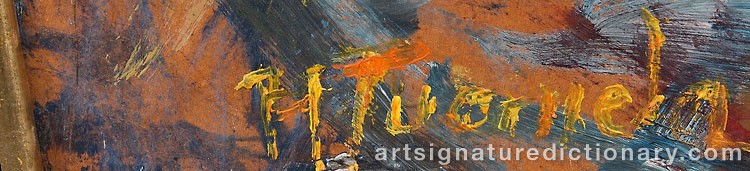 Authentic signature by Heikki TUOMELA on artwork