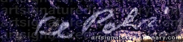 Authentic signature by Paolo De POLI on Painting/Watercolour artwork