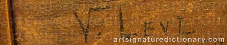 Signature by Vassili Filippovich LEVI