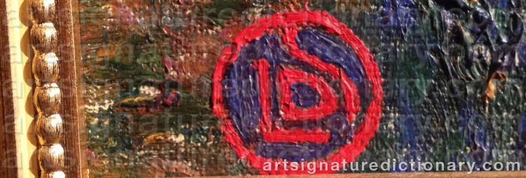 Authentic signature by Léon De SMET on Painting/Watercolour artwork