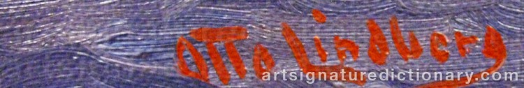 Signature by Otto LINDBERG