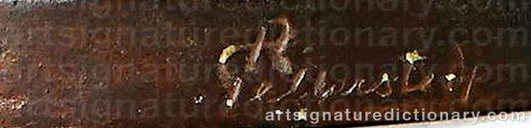 Authentic signature by Ragnar GELLERSTEDT on  artwork