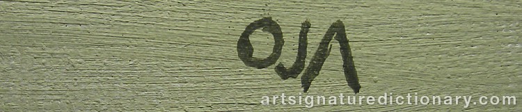 Forged signature of Onni OJA