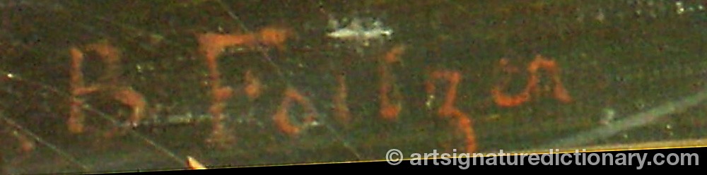 Authentic signature by Jean-Baptiste FOLTZER on  artwork