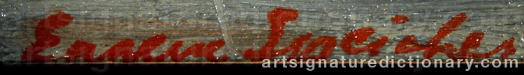 Authentic signature by Eugene Edward SPEICHER on artwork